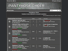 Tablet Screenshot of pantyhosecheer.com
